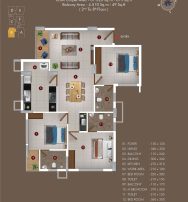 Type B - 3 BHK
